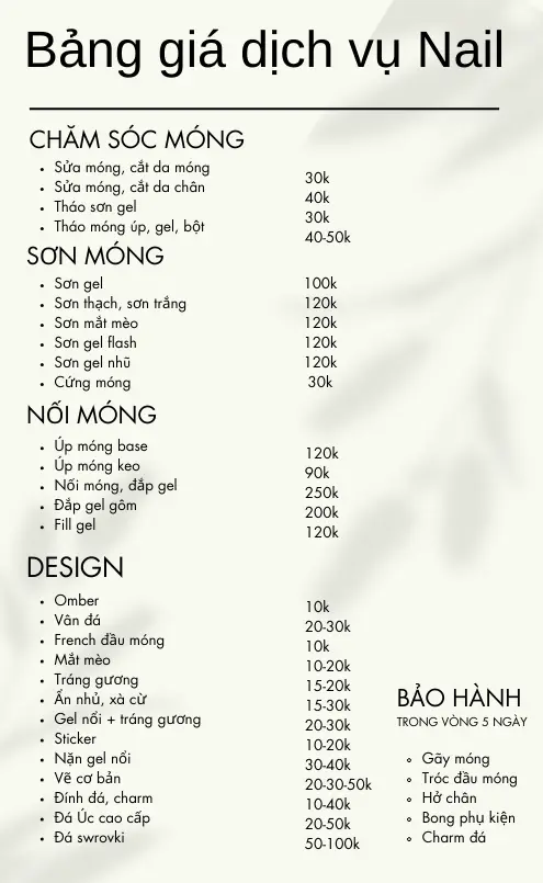Tiệm Nails Nh&agrave; Nhi